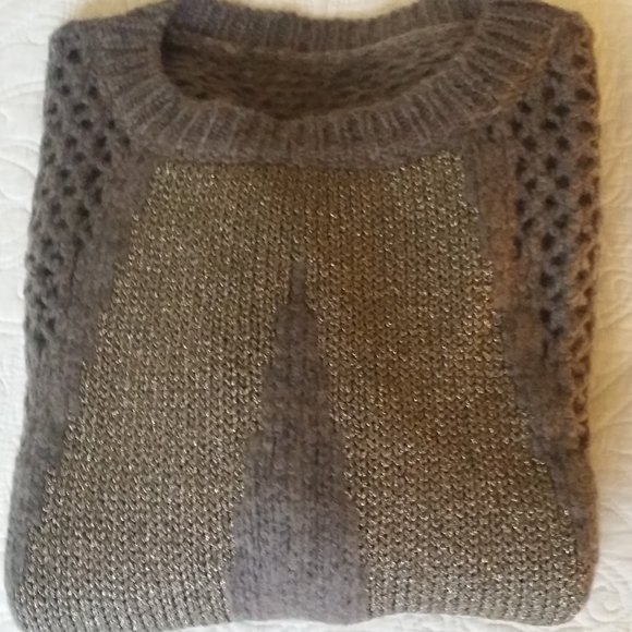 Mohair Blend Initial A sweater Size S from Italy NWOT - Picture 9 of 12